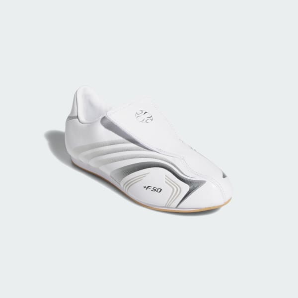 Shop (W) Adidas Taekwondo F50 Zapatos Artes Marciales Blanco/Plata Metálica/Hierro JR6404