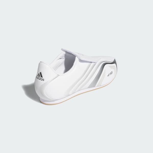 Purchase (W) Adidas Taekwondo F50 Zapatos Artes Marciales Blanco/Plata Metálica/Hierro JR6404