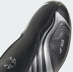 (W) アディダス テコンドー F50 スニーカー コアブラック/シルバーメタリック/グレーシックス JR6403 2