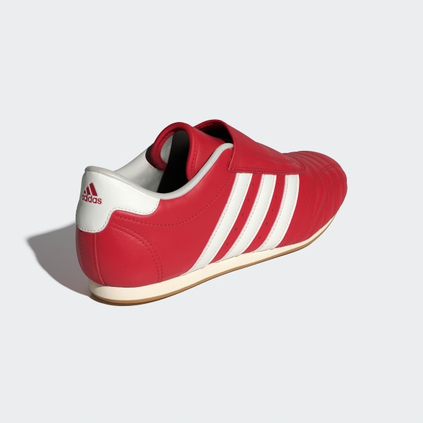 Sizing (Women) Adidas Taekwondo Martial Arts Sneakers Off White/Better Scarlet/Gum JS4020