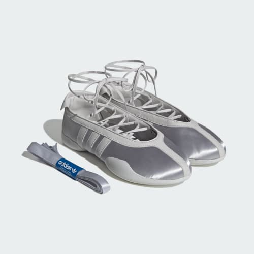 Sizing (Women) adidas Taekwondo MEI Ballet Shoes Silver Metallic/Grey One/Cloud White KJ8370