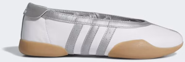 (Women) Adidas Taekwondo MEI Sneakers Cloud White/Silver Metallic/Gum JQ6438 (Women) Adidas Taekwondo MEI Sneakers Cloud White/Silver Metallic/Gum JQ6438