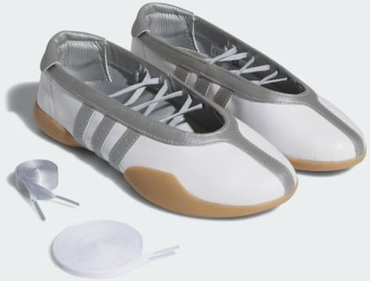 (Women) Adidas Taekwondo MEI Sneakers Cloud White/Silver Metallic/Gum JQ6438 Cheap (Women) Adidas Taekwondo MEI Sneakers Cloud White/Silver Metallic/Gum JQ6438