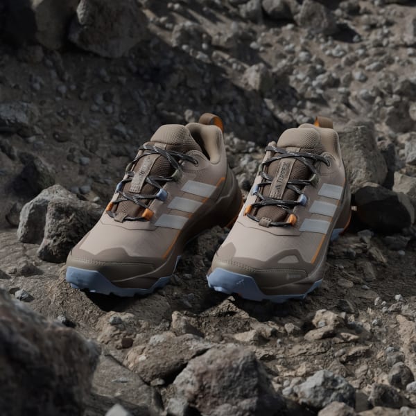 Details for (W) Adidas Terrex Skychaser AX5 GTX Senderismo Taupe/Blanco/Glow Azul HP7169