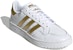 (W) adidas Team Court 'Putih Emas Metalik' EF6058
