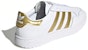 (W) adidas Team Court 'Putih Emas Metalik' EF6058