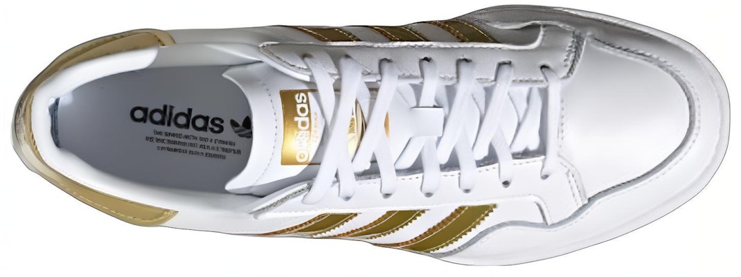 (W) adidas Team Court 'Putih Emas Metalik' EF6058 Shop (W) adidas Team Court 'Putih Emas Metalik' EF6058