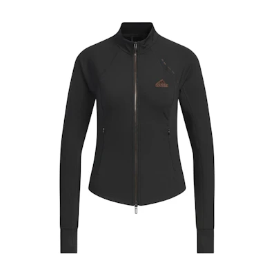 (Women) adidas Tech Slim Knit Jacket Black - Running, Gym, Yoga, Training Wear JJ1115