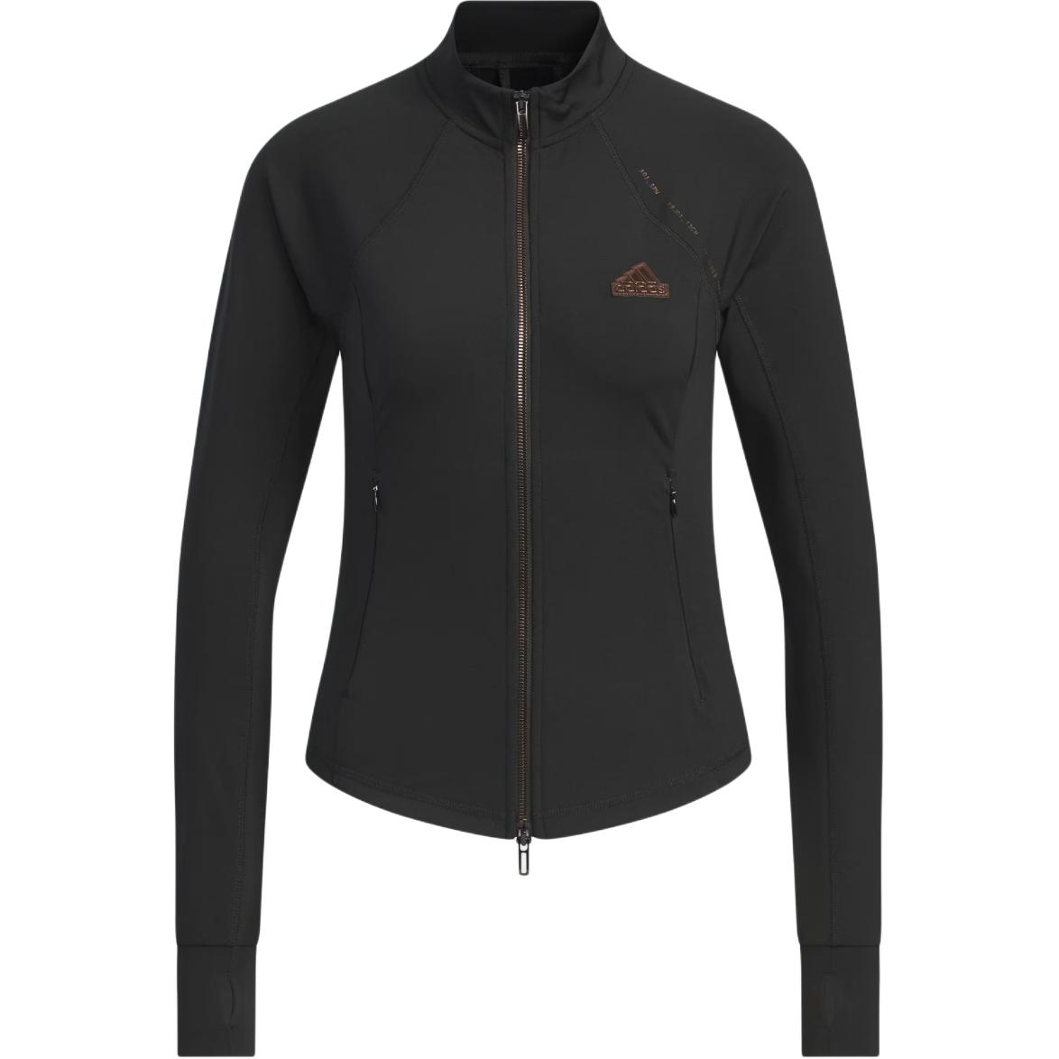 (Women) adidas Tech Slim Knit Jacket Black - Running, Gym, Yoga, Training Wear JJ1115 圖 2