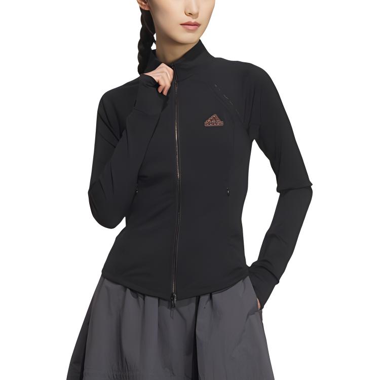 (Women) adidas Tech Slim Knit Jacket Black - Running, Gym, Yoga, Training Wear JJ1115 圖 3