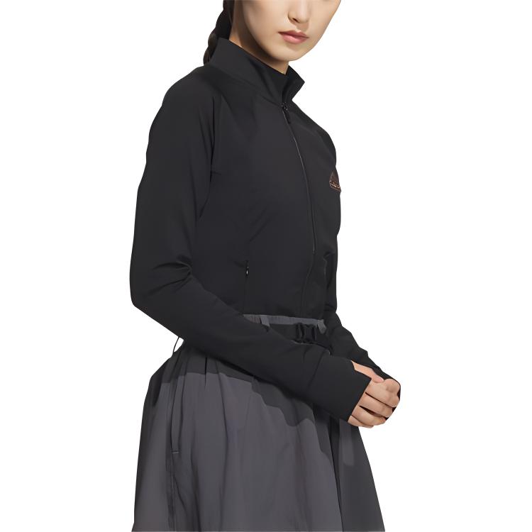 (Women) adidas Tech Slim Knit Jacket Black - Running, Gym, Yoga, Training Wear JJ1115 圖 5