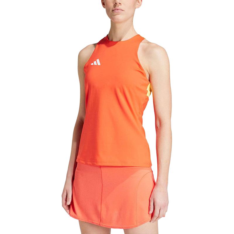 (Women) adidas Tennis Y-Tank Top Slim Fit Sleeveless Sports Shirt Light Pink IZ0118