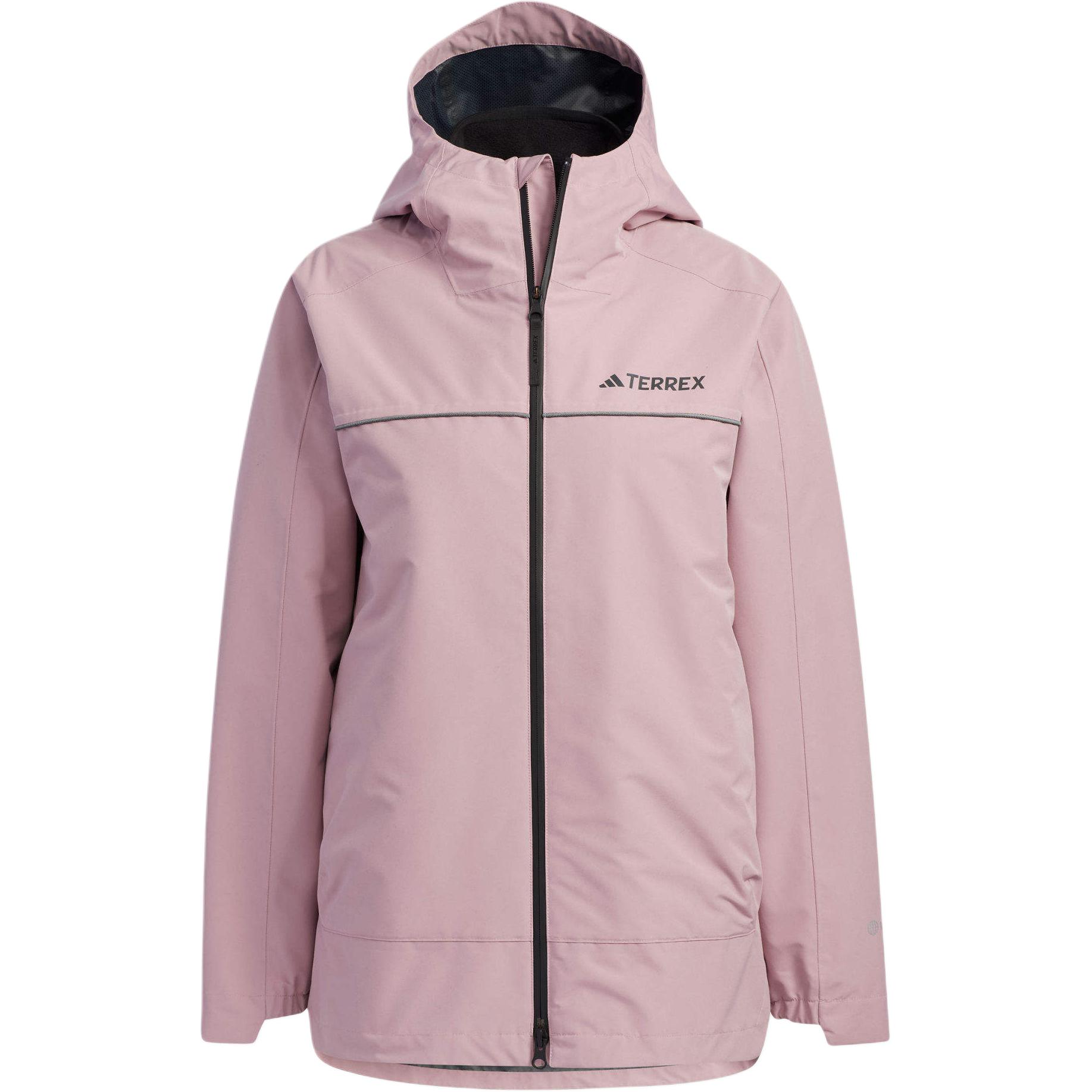 (Women) adidas Terrex 3-in-1 Waterproof Insulated Jacket - Mystic Purple Pink lC7990