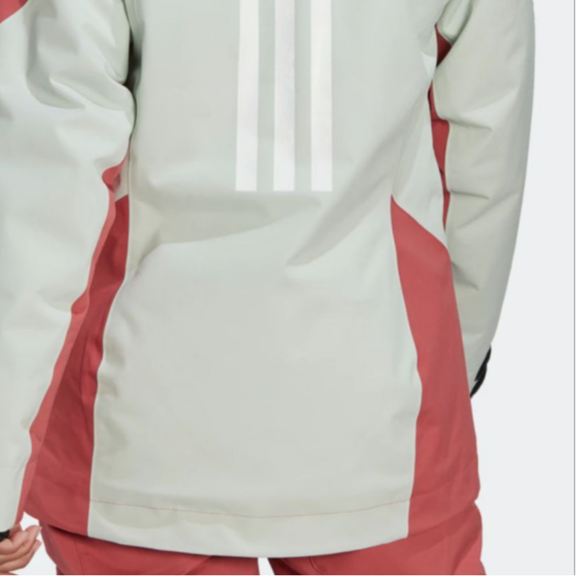 Sizing (W) 阿迪达斯Terrex防水条纹标志连帽滑雪夹克绿色 HI5484