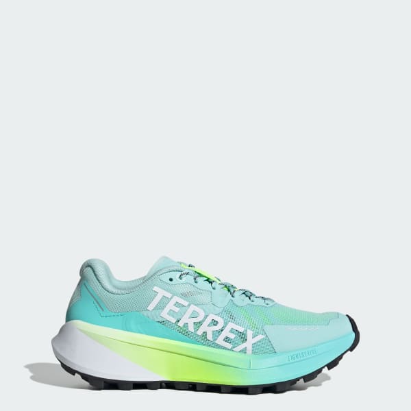 (Women) Adidas TERREX Agravic 3 Trail Running Shoes Semi Flash Aqua/Cloud White/Lucid Lemon JR5250