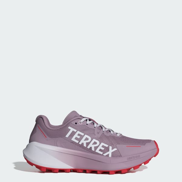 (Women) adidas Terrex Agravic 3 Trail Running Shoes Preloved Fig/Cloud White/Pure Ruby JP9799