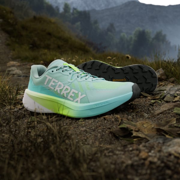 Cheap (W) 阿迪达斯TERREX Agravic 3越野跑鞋 半闪光蓝/云白/透亮柠檬 JR5250