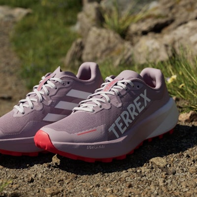 (W) adidas Terrex Agravic 3 Kasut Larian Jejak Preloved Fig/Cloud White/Pure Ruby JP9799 2