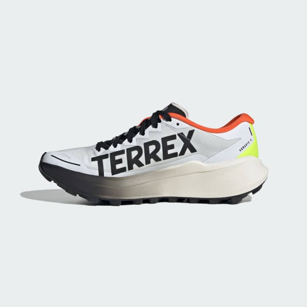 Sizing (W) 阿迪达斯 Terrex Agravic 4 云白/核心黑/橙色越野跑鞋 KK1136