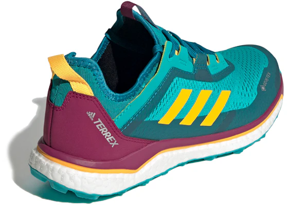 愛迪達 Terrex Agravic Flow Gore-Tex 低幫 跑步鞋 女款 綠紫橙 Shop 愛迪達 Terrex Agravic Flow Gore-Tex 低幫 跑步鞋 女款 綠紫橙