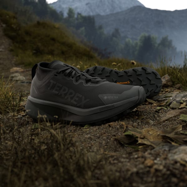 (W) Adidas TERREX Agravic GTX Trail Running Shoes Core Black/Core Black/Grey Six 圖 8