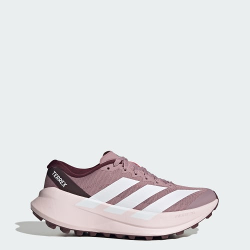 (Women) adidas Terrex Agravic SL Trail Running Shoes Magic Mauve/Cloud White/Maroon KH8803