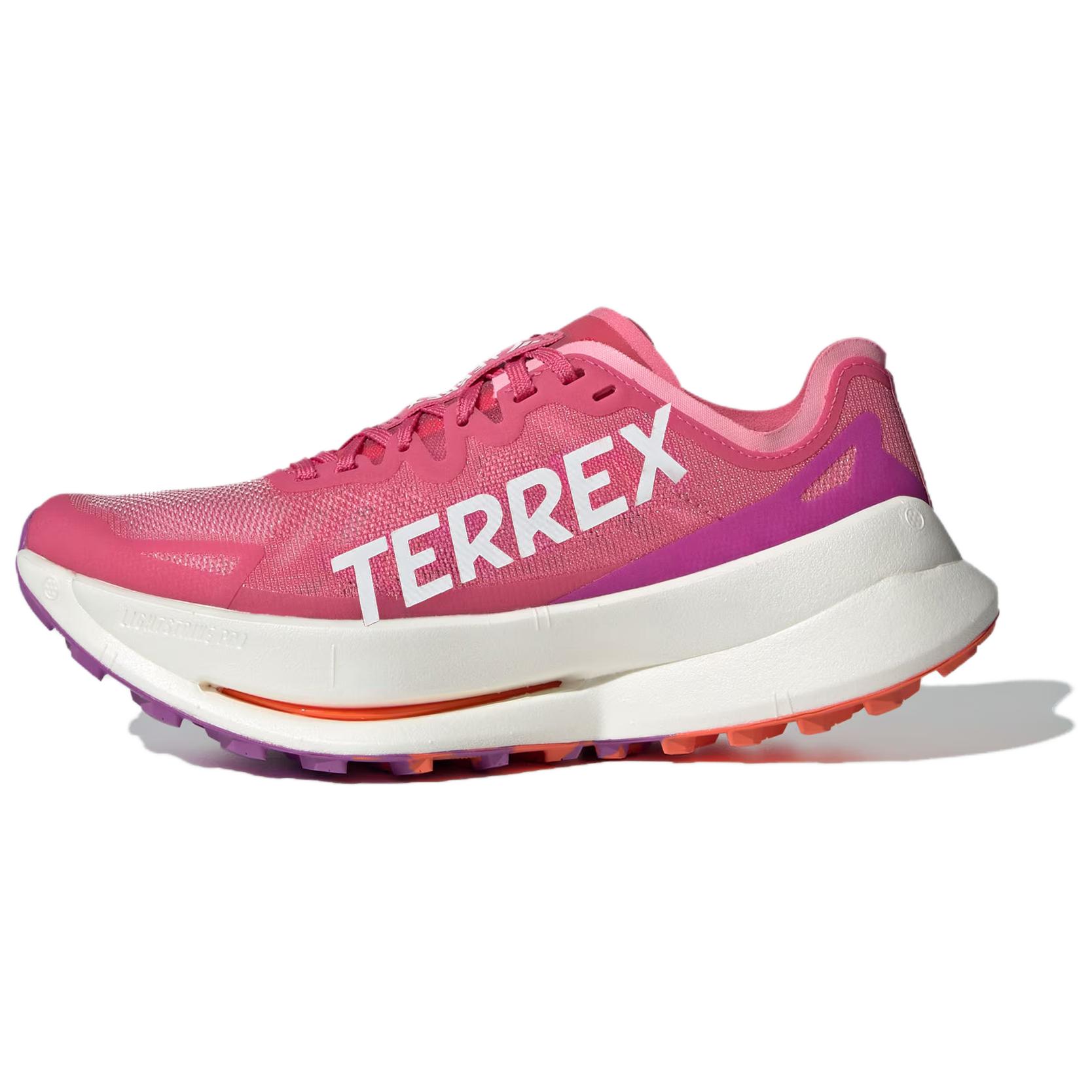 (Women) adidas TERREX AGRAVIC SPEED Trail Running Shoes Pink Purple White IG8850