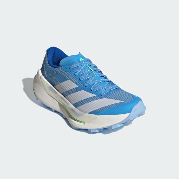 Shop (W) adidas Terrex Agravic TT 越野跑鞋 藍色/灰色/萊姆綠 JR9112
