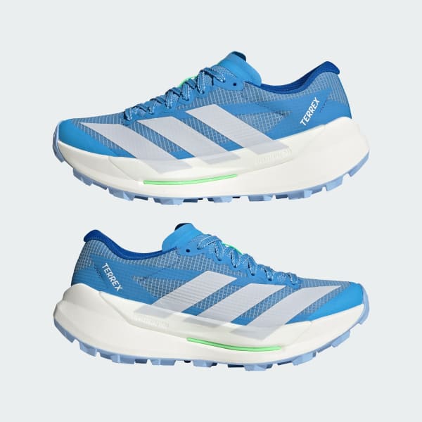Sizing (W) adidas Terrex Agravic TT 越野跑鞋 藍色/灰色/萊姆綠 JR9112