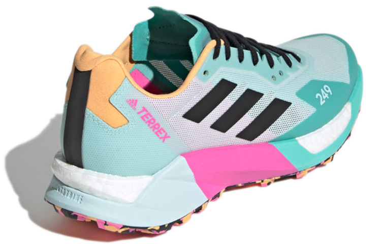 Lookbook 愛迪達 Terrex Agravic Ultra 越野跑舒適耐磨低幫運動鞋 女款 藍色