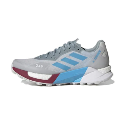 (W) adidas Terrex Agravic Ultra Trail 'Grey Sky Rush Burgundy'