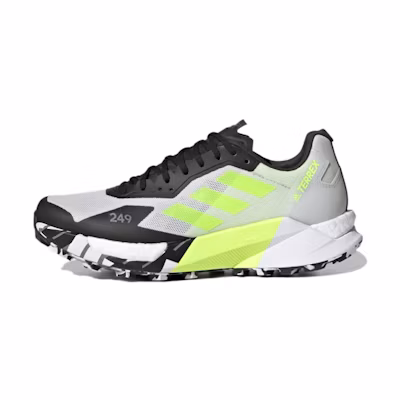 (W) adidas Terrex Agravic Ultra Trail 'White Solar Yellow'
