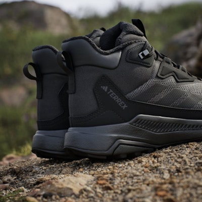 (Women) Adidas Terrex Anylander Climawarm+ Hiking Shoes Carbon/Core Black/Grey Six JH8777 2