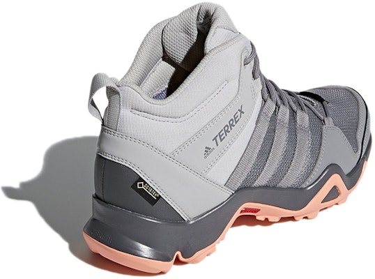adidas Terrex AX2R Mid GTX 舒適耐磨 中筒運動戶外功能鞋 女款 灰粉色 Shop adidas Terrex AX2R Mid GTX 舒適耐磨 中筒運動戶外功能鞋 女款 灰粉色