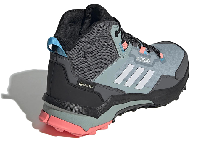 Shop adidas Terrex Ax4 Mid Gore-tex 女款灰粉舒適耐磨戶外機能鞋