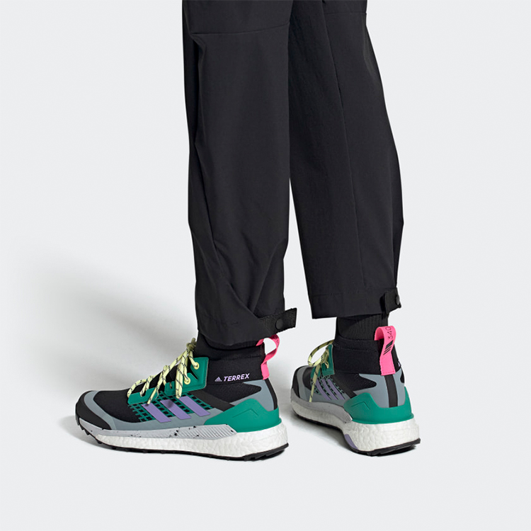 (W) adidas Terrex Free Hiker 'Black Green' 圖 6