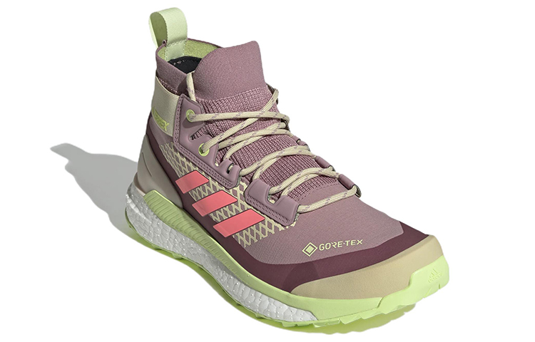 (W) adidas Terrex Free Hiker GORE-TEX 'Acid Red Pulse Lime' 圖 3