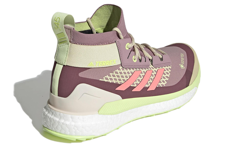 (W) adidas Terrex Free Hiker GORE-TEX 'Acid Red Pulse Lime' 圖 4