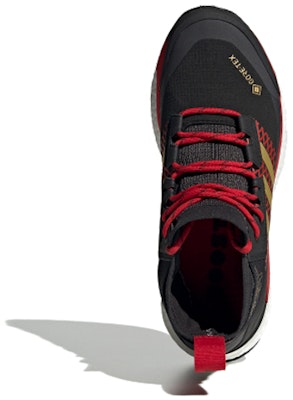 adidas Terrex Free Hiker Gtx 防滑透氣戶外健行鞋 女款 黑紅 Shop adidas Terrex Free Hiker Gtx 防滑透氣戶外健行鞋 女款 黑紅