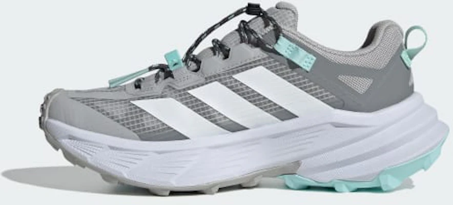 (W) adidas Terrex Free Hiker SL GTX Kasut Hiking - Kelabu/Putih/Aqua Flash KJ1917 Details for (W) adidas Terrex Free Hiker SL GTX Kasut Hiking - Kelabu/Putih/Aqua Flash KJ1917
