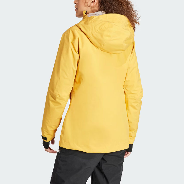 Shop (W) adidas Terrex FW23 RAIN.RDY Jaket Ski Tahan Air 3-in-1 Kuning Muda IB1071