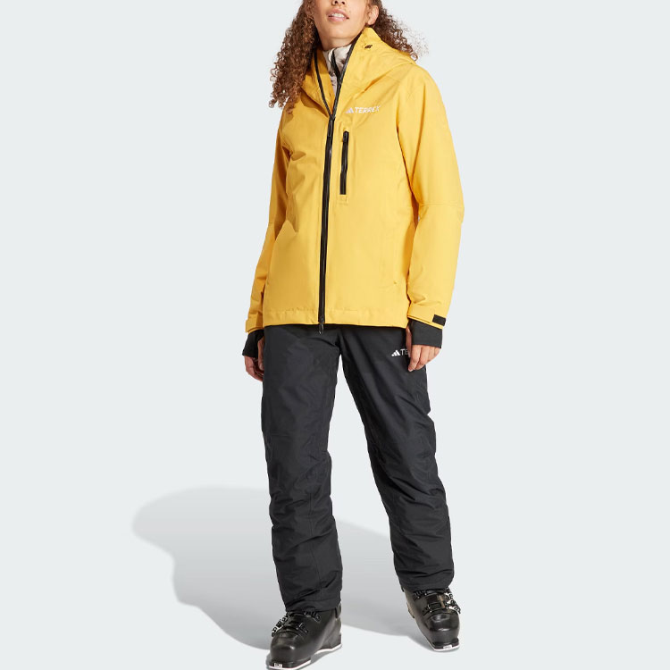 Sizing (W) adidas Terrex FW23 RAIN.RDY Jaket Ski Tahan Air 3-in-1 Kuning Muda IB1071