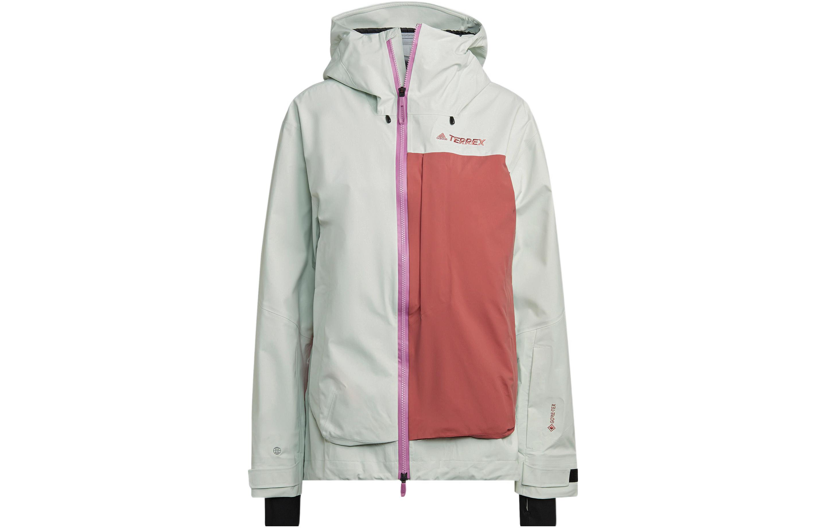 Order (Women) adidas Terrex Mys 3L GTX  Outdoor Jacket Cream White with Logo Prints. HC7735
