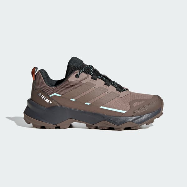 (Women) Adidas Terrex Skychaser AX5 GTX Hiking Shoes Trace Brown/Earth Strata/Semi Impact Orange JH7806