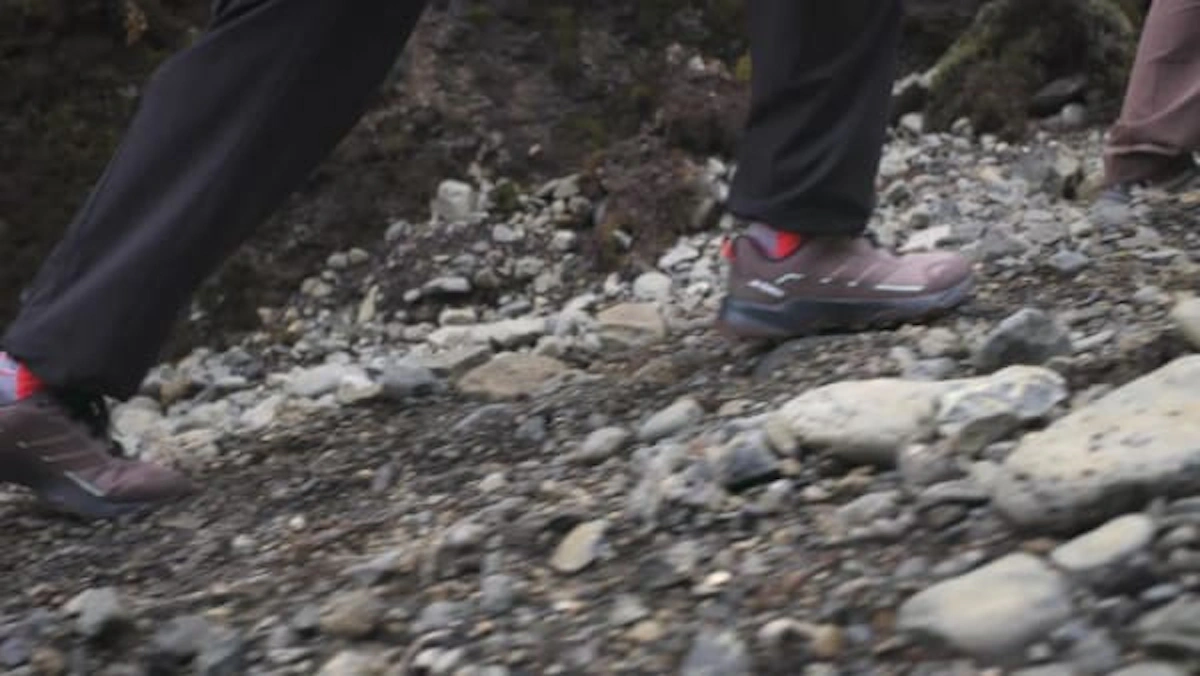 (Women) Adidas Terrex Skychaser AX5 GTX Hiking Shoes Trace Brown/Earth Strata/Semi Impact Orange