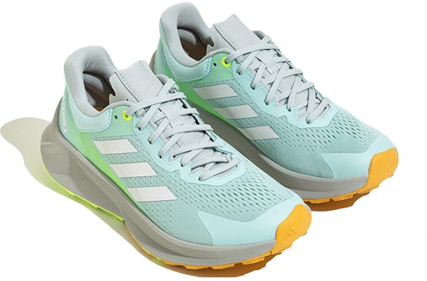 adidas Terrex Soulstride Trail 防滑耐磨 低幫 跑步鞋 女款 藍黃色 Lookbook adidas Terrex Soulstride Trail 防滑耐磨 低幫 跑步鞋 女款 藍黃色