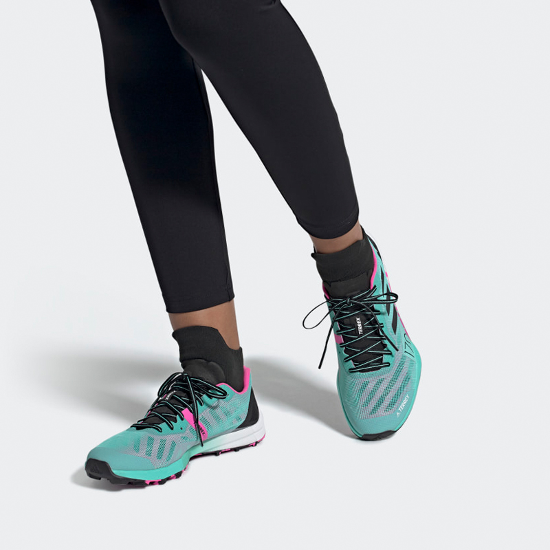 Sizing (W) adidas Terrex Speed Pro Trail Hardloopschoenen Blauw/''Rood'' FW2735
