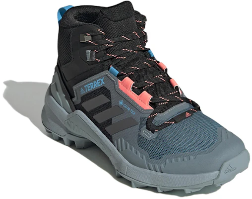 (W) adidas Terrex Swift R3 Mid Gore-tex Escursionismo ''Nero Blu'' GZ0327 Lookbook (W) adidas Terrex Swift R3 Mid Gore-tex Escursionismo ''Nero Blu'' GZ0327