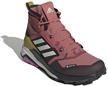 (W) adidas Terrex Trailmaker Mid Gore-Tex 'Wonder Red Shadow Maroon' Lelaki Perempuan GY6146 Lookbook (W) adidas Terrex Trailmaker Mid Gore-Tex 'Wonder Red Shadow Maroon' Lelaki Perempuan GY6146
