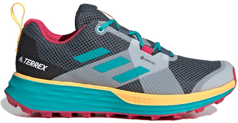 (W) adidas Terrex Two Gore-Tex Trail 'Hi Res Aqua Gold' Sepatu Lari Outdoor FV7359 Order (W) adidas Terrex Two Gore-Tex Trail 'Hi Res Aqua Gold' Sepatu Lari Outdoor FV7359